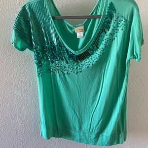 Turquoise shirt